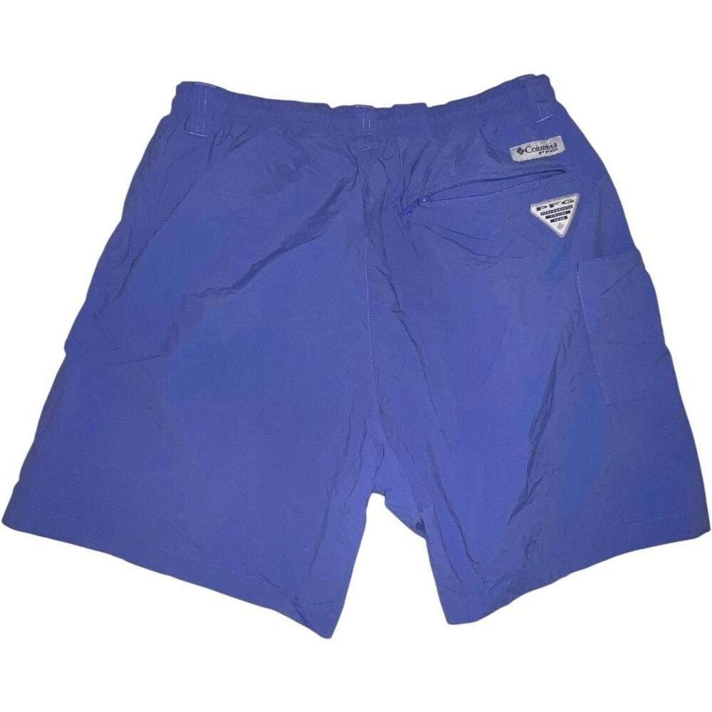 Columbia PFG Omni-Shade Shorts Mens Medium Blue 6" Inseam Fishing Swim Trunks - Picture 2 of 7